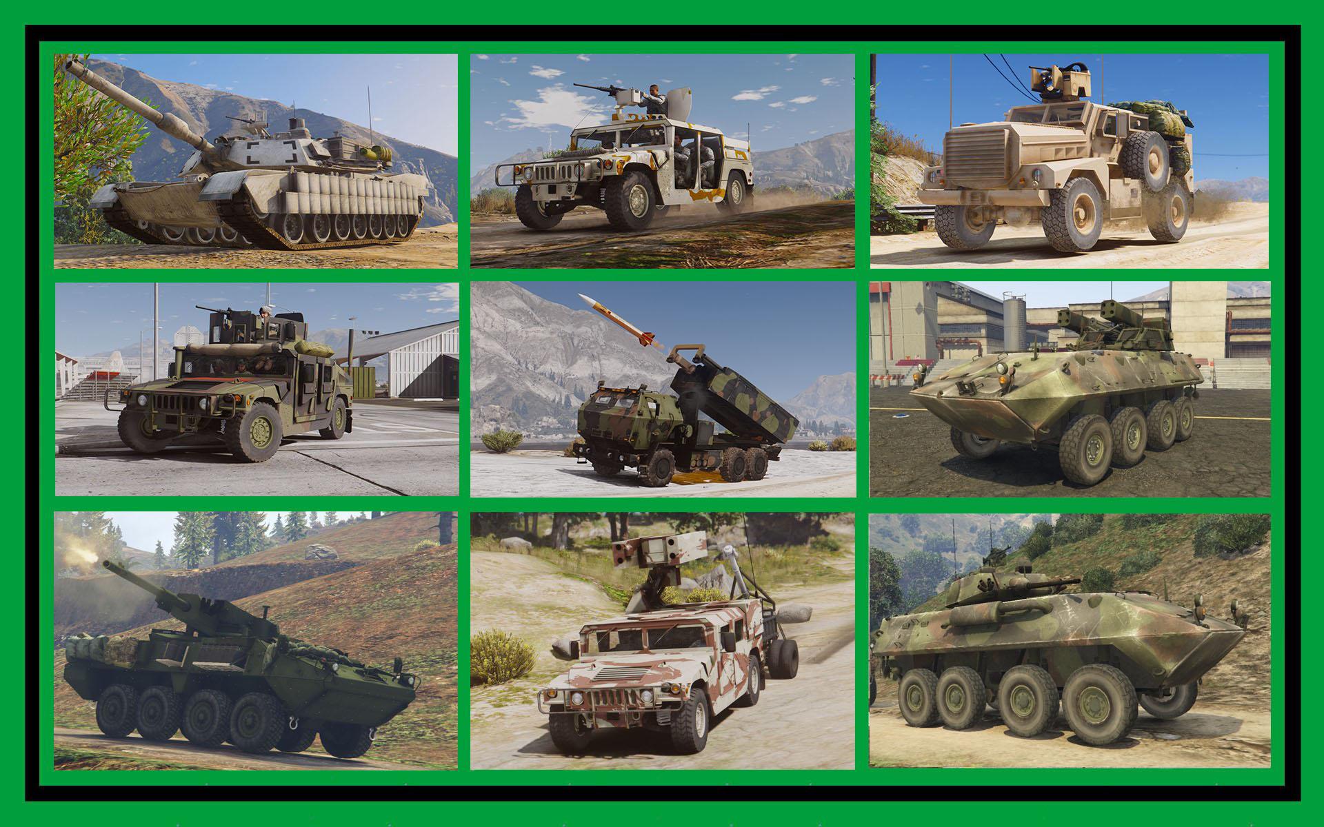 US Ground Vehicles Military Add On Pack GTA5 Mods